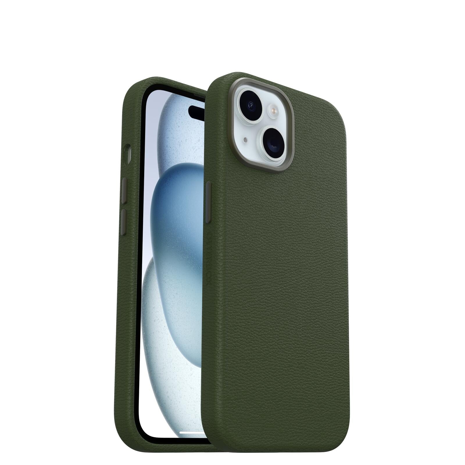 OtterBox Symmetry Cactus Leather Apple iPhone 15 Cactus Groove - green OtterBox Symmetry Cactus Leather Apple iPhone 15 Cactus Groove - green